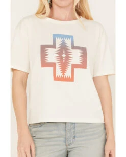 Pendleton Women's Cropped Deschutes Short Sleeve Graphic Tee -Deals Grace Apparel Store 2000384822 110 P3