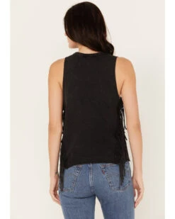 Rock & Roll Denim Women's Vintage Graphic Fringe Tank 7 Rock & Roll Denim Women's Vintage Graphic Fringe Tank -Deals Grace Apparel Store 2000385008 022 P4