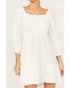 Jolt Women's Long Sleeve Smocked Dress 6 Jolt Women's Long Sleeve Smocked Dress -Deals Grace Apparel Store 2000385632 103 P3