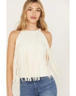 Idyllwind Women's Madie Faux Suede Fringe Tank -Deals Grace Apparel Store 2000386133 103 P3