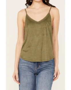 Shyanne Women's Crochet Lace Faux Suede Cami Top -Deals Grace Apparel Store 2000386174 341 P3