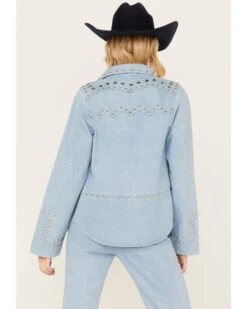 Understated Leather Women's Bluegrass Studded Denim Western Jacket -Deals Grace Apparel Store 2000386323 400 P4