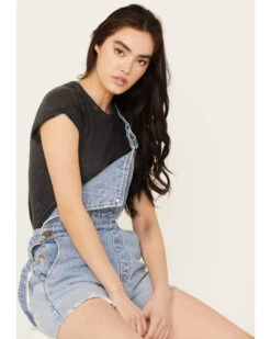 Rolla's Women's Medium Wash Original Denim Shortalls