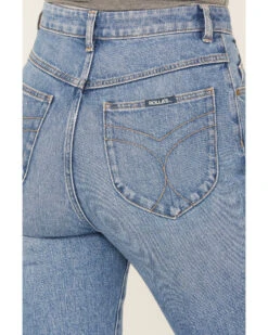 Rolla's Women's Medium Wash High Rise Cyprus Dusters Straight Jeans -Deals Grace Apparel Store 2000386551 414 P4