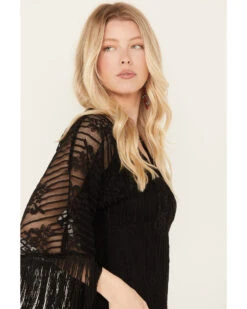 Idyllwind Women's Celosia Lacy Fringe Dress -Deals Grace Apparel Store 2000386704 001 P3