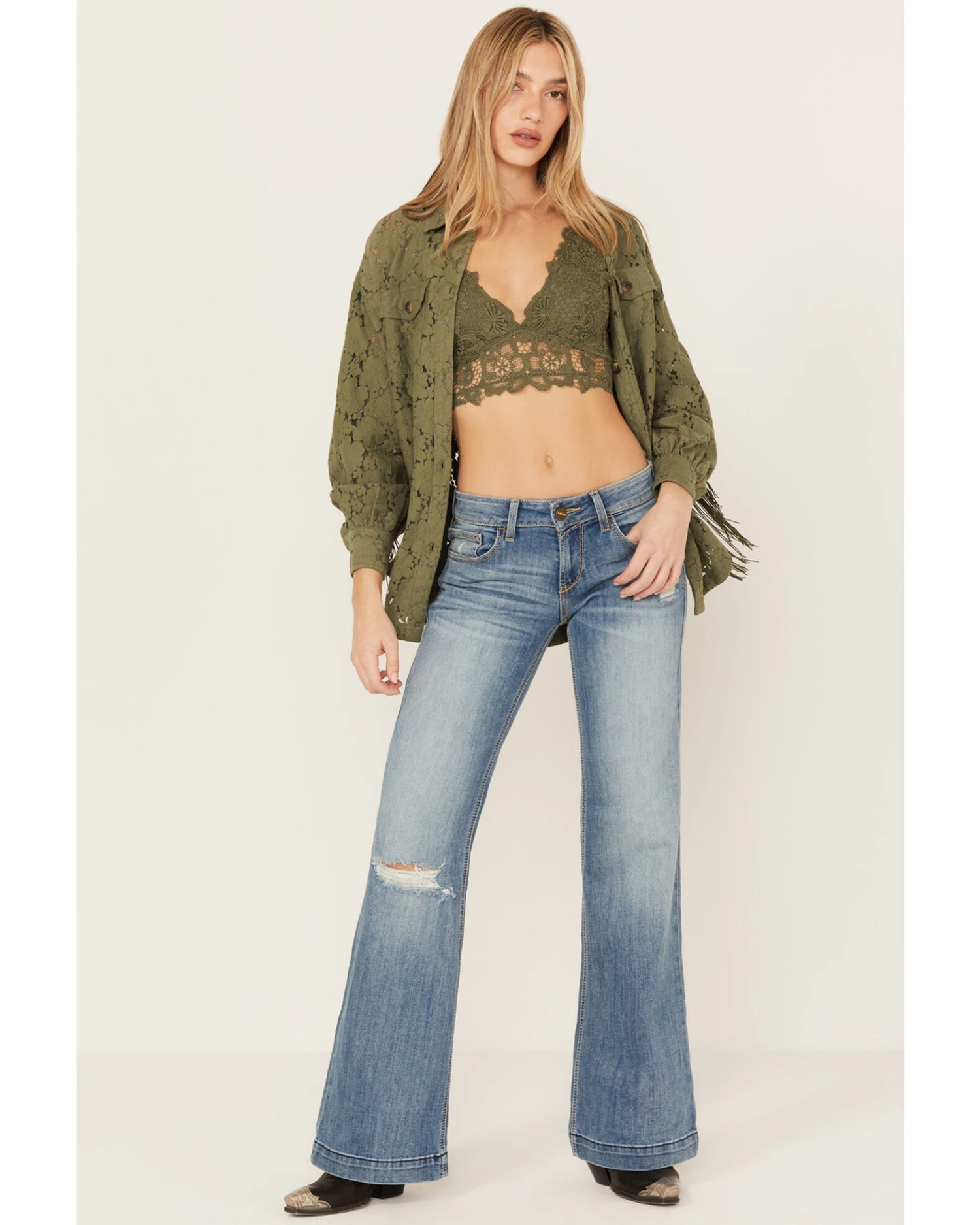 Shyanne Women's Floral Lace Bralette 1 Shyanne Women's Floral Lace Bralette