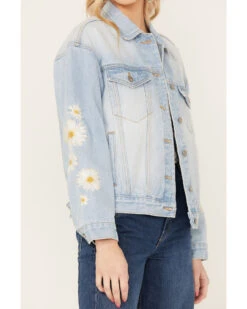 Driftwood Women's Light Wash Daisy Daydreaming Denim Jacket -Deals Grace Apparel Store 2000387009 412 P3