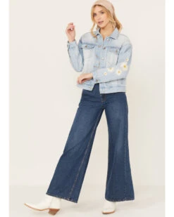 Driftwood Women's Light Wash Daisy Daydreaming Denim Jacket -Deals Grace Apparel Store 2000387009 412 P4