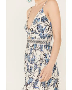 Angie Women's Knot Front Border Maxi Dress 6 Angie Women's Knot Front Border Maxi Dress -Deals Grace Apparel Store 2000387370 400 P3