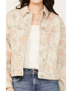 Free People Women's Floral Printed Denim Jacket 6 Free People Women's Floral Printed Denim Jacket -Deals Grace Apparel Store 2000387533 103 P3