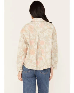 Free People Women's Floral Printed Denim Jacket 7 Free People Women's Floral Printed Denim Jacket -Deals Grace Apparel Store 2000387533 103 P4
