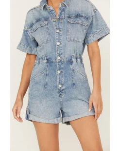 Free People Women's Marci Denim Shortall -Deals Grace Apparel Store 2000388004 414 P3
