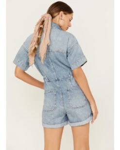 Free People Women's Marci Denim Shortall -Deals Grace Apparel Store 2000388004 414 P4