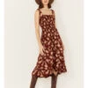 Cotton & Rye Women's Floral Print Sleeveless Midi Dress