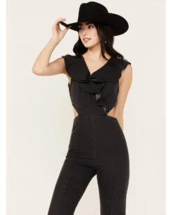 Flying Tomato Women's On The Way Denim Jumpsuit 6 Flying Tomato Women's On The Way Denim Jumpsuit -Deals Grace Apparel Store 2000388709 001 P3