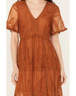 Shyanne Women's Floral Lace Split Leg Maxi Dress -Deals Grace Apparel Store 2000389089 200 P3