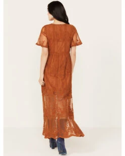 Shyanne Women's Floral Lace Split Leg Maxi Dress -Deals Grace Apparel Store 2000389089 200 P4