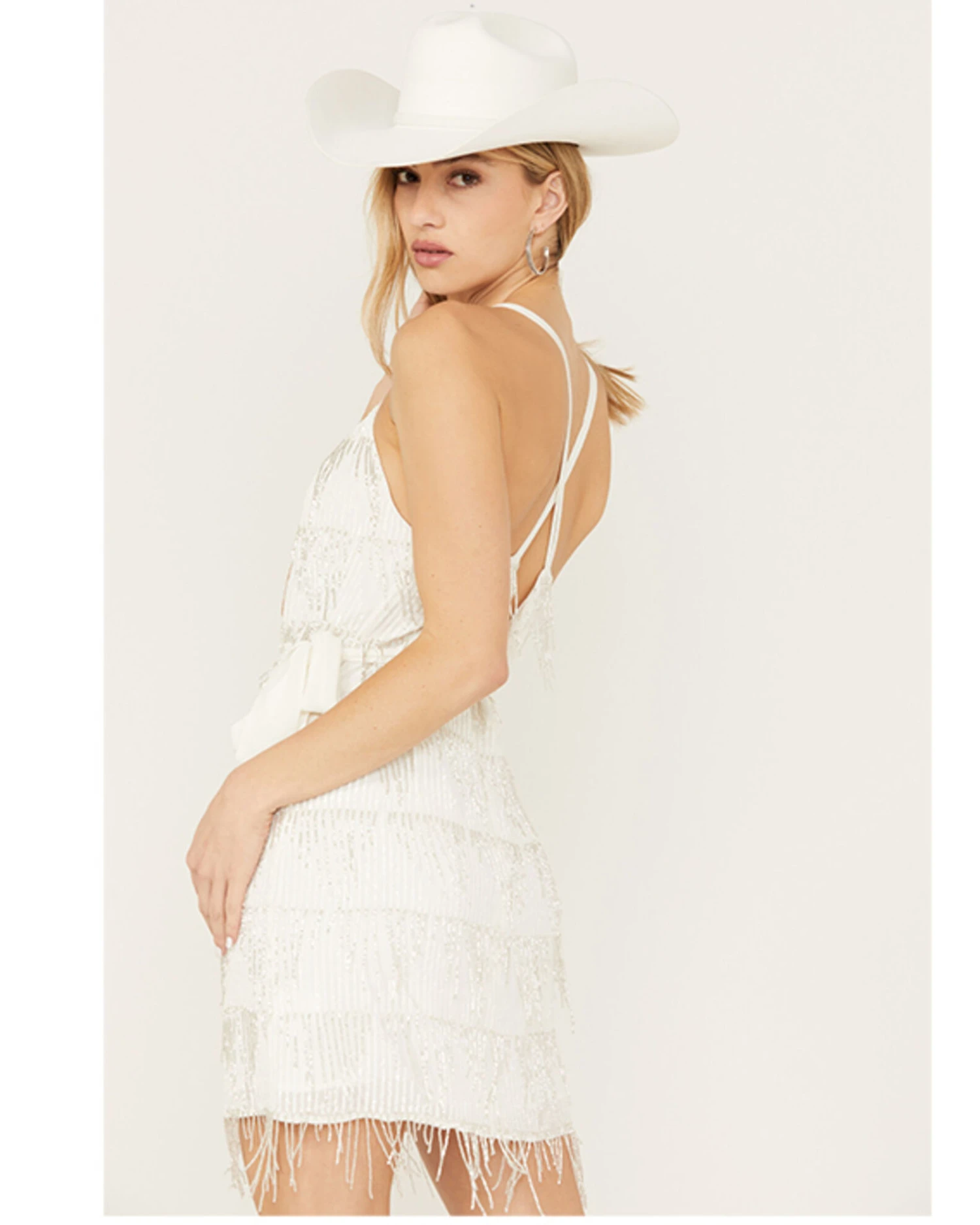 Wonderwest Women's Beaded Fringe Dress 4 Wonderwest Women's Beaded Fringe Dress - Image 4