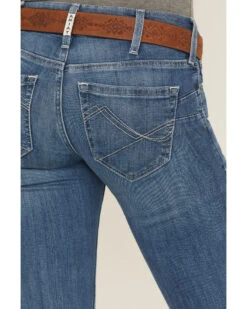 Ariat Women's R.E.A.L Mid Rise Patricia Stretch Main Bootcut Jeans  -Deals Grace Apparel Store 2000391047 400 P4