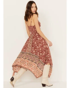 Angie Women's Floral Border Print Dress -Deals Grace Apparel Store 2000391055 220 P4