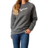Kimes Ranch Women's Embroidered Vintage Crew Neck Sweatshirt
