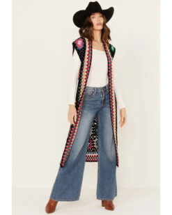 Revel Women's Crochet Sleeveless Midi Kimono -Deals Grace Apparel Store 2000393313 001 P4