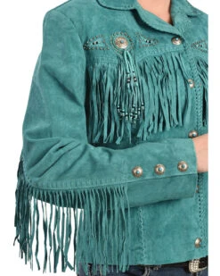 Scully Fringe & Beaded Boar Suede Leather Jacket 12 Scully Fringe & Beaded Boar Suede Leather Jacket -Deals Grace Apparel Store 225958 64 D2