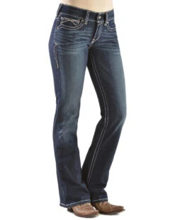Ariat Women's Real Denim Boot Cut Riding Jeans -Deals Grace Apparel Store 350A71 N9 P2