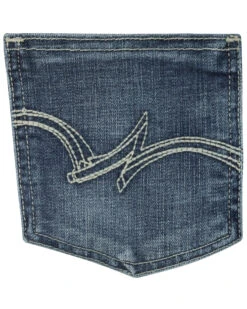 Wrangler Women's Medium Wash Straight Leg Jeans -Deals Grace Apparel Store 350C87 NL D2