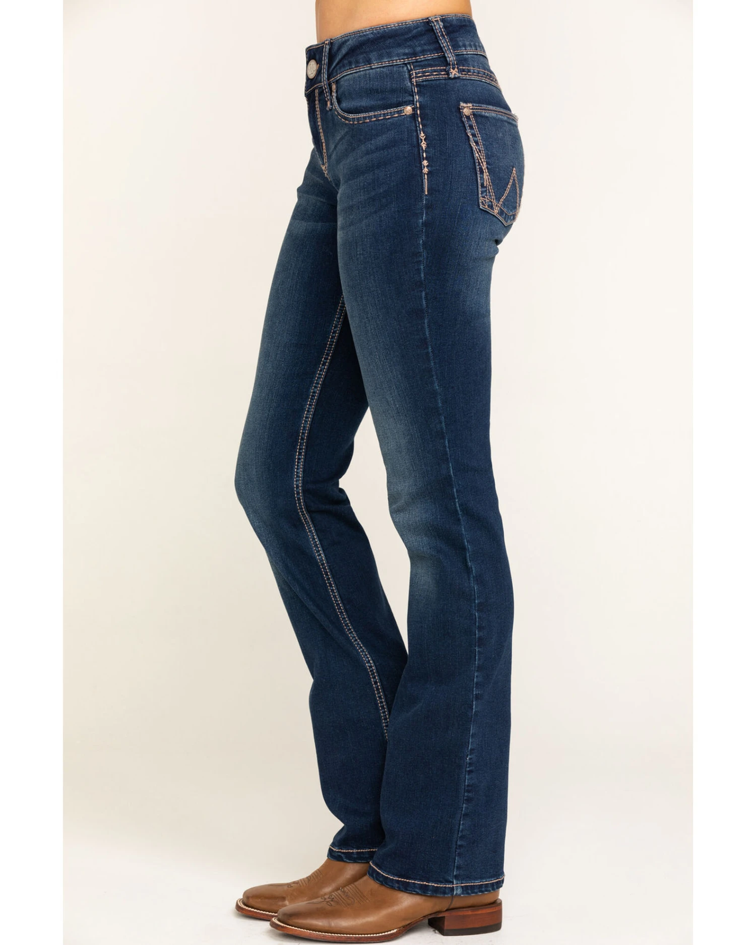 Wrangler Retro Women's Mid-Rise Boot Cut Jeans 3 Wrangler Retro Women's Mid-Rise Boot Cut Jeans - Image 3