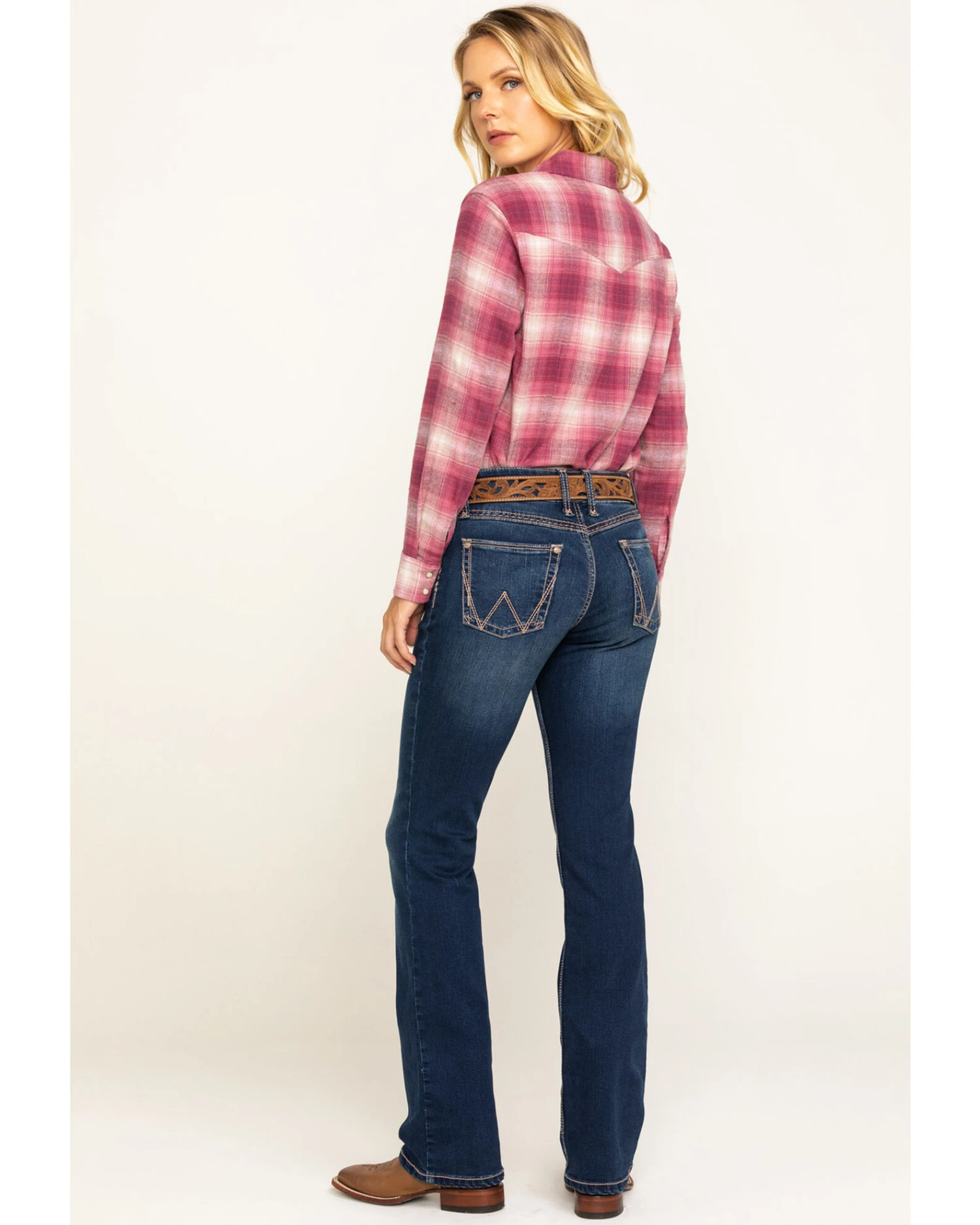 Wrangler Retro Women's Mid-Rise Boot Cut Jeans 6 Wrangler Retro Women's Mid-Rise Boot Cut Jeans - Image 6